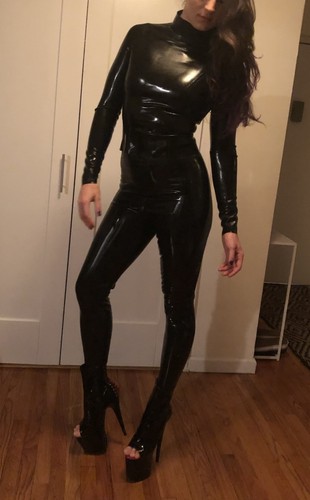 Custom latex catsuit - latex,