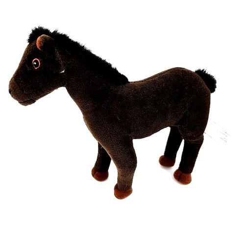 Peluche cavallo pony marrone
