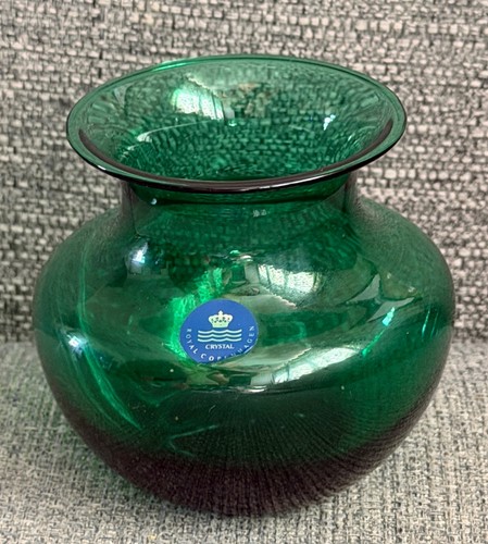 Vaso vetro verde viola royal - vetro,