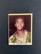 FIGURINA CAMPIONI DELLO SPORT PANINI 1966/67 CASSIUS CLAY N°377 RARA REC.