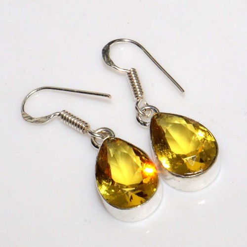 Orecchini citrino argento 925 - orecchini,