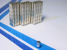  100 MAGNETI NEODIMIO CALAMITE 4x5mm Forti  POTENTI magnete Fimo modellismo 