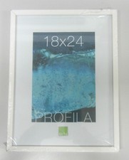 Portafoto Cornice Cornici x Foto Quadri in Legno Bianco 18x24 Cm Profila da Muro