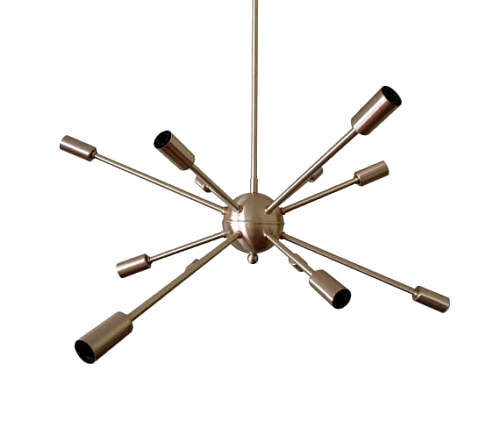 Metà secolo design ottone - metà,