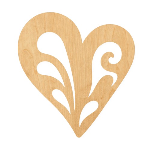 Cuore ornamentale doppio - cuore,