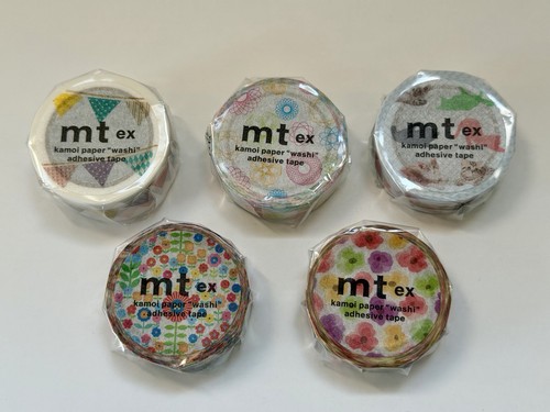 Washi tape set 5 - tape, rotoli