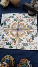 Quattro antiche riggiole - antiche,