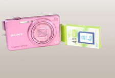 Sony Cyber shot DSC-WX220 18,2 MP 10x fotocamera digitale compatta rosa F/S dal Giappone