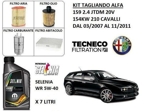 Kit tagliando filtri - +, 7lt