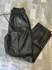 Pantaloni ecopelle grigio nero Tezenis S
