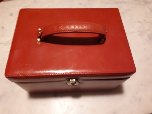 Beauty case pelle rosso - case, in
