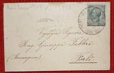 6291-AMBULANTE ROMA-FIRENZE-MILANO, BUSTA PER FORLI' A G. FABBRI, 5 C.LEONI,1910