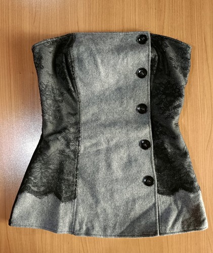 Top corpetto donna grigio a - corpetto,