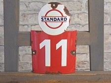 STANDARD Enamel Sign 9.4x5.9"