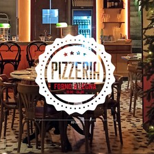 vetrofania pizza wall sticker adesivo vetrine negozio pizzeria per turisti a0317