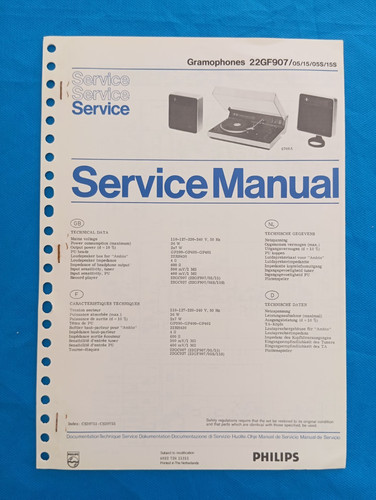 Philips 22gf907 giradischi - 22gf907,