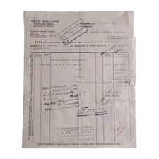 1946 Italo Ogliaro Macchine Tessile E Industriali Milano Fattura C02517