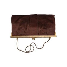 BORSETTA POCHETTE CON CATENELLA VINTAGE ANNI 70 IN RASO