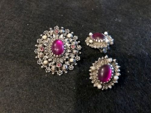 Set orecchini spilla clip - set, e