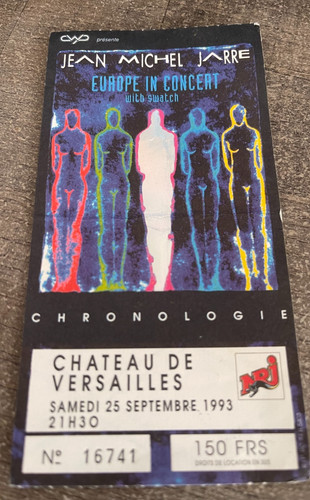 Ticket billet concert jean - ticket,