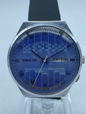 Orologio  sovietico Raketa Calendario Viola. Made in cccp. 40 mm.