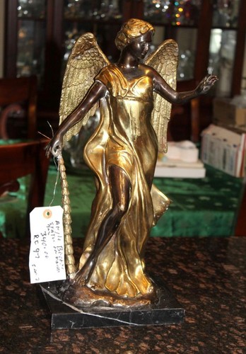Scultura vintage angelo alato