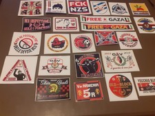 LOTTO 24 ADESIVI ULTRAS GENOA