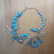 Collana colore turchese - colore,