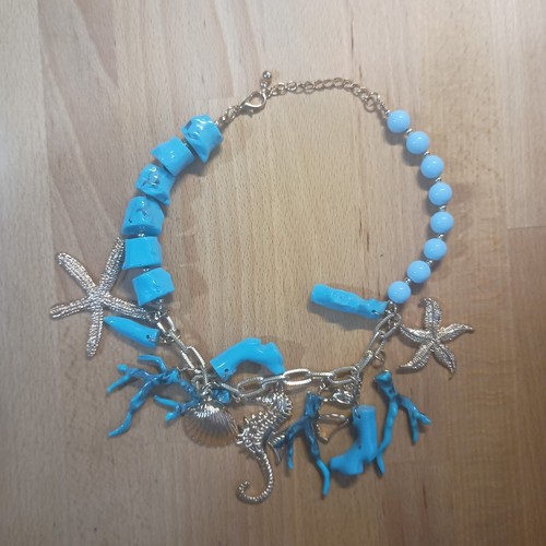Collana colore turchese - collana,