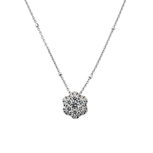 Collana donna punto luce fiore - donna,