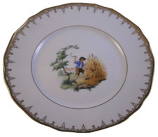 Piatto In Porcellana Scenico