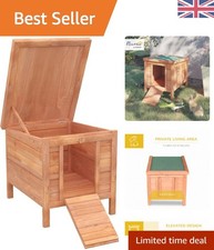 Conigliera in legno da esterno