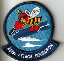 USAF AIR FORCE 492° Squadrone d'Attacco Marzo AFB California Patch 8,5 cm