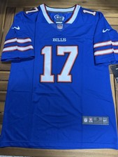 Maglia Bills Josh Allen #17 Royal Team Game Player - tutta cucita nuova con etichetta