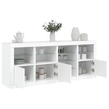 Credenza con Luci LED Grigio