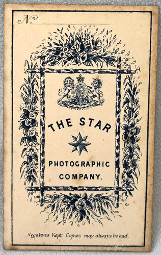 Cdv star photographic - cdv,