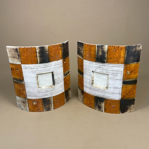 Coppia applique ceramica fatta