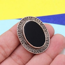 Spilla Da Uomo In Onice Nero