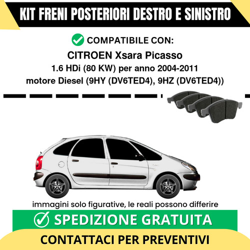 Pastiglie freno posteriori - pastiglie,
