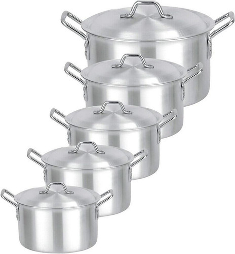 Set pentole alluminio - 10, pezzi