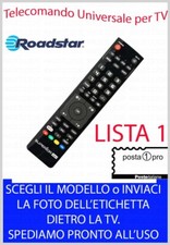 TELECOMANDO UNIVERSALE per ROADSTAR TV VCR DVD BD COMBI SCEGLI MODELLO LISTA 1