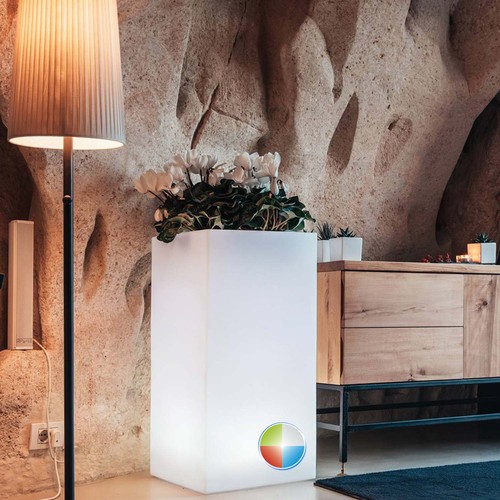 Vaso luminoso cube alto - luminoso, 40x40
