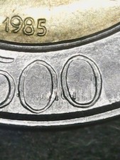 500 LIRE 1985 FIRMA PICCOLA