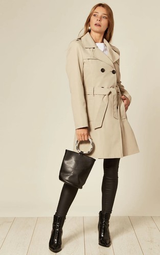 Creme cappotto trench - la,
