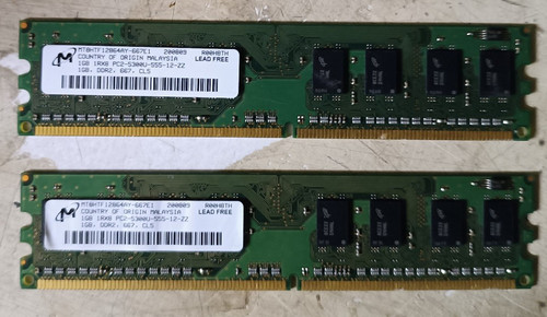 Micron thecnology ram - ddr2, 2gb