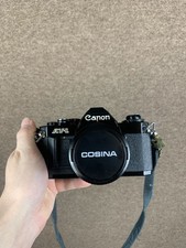 CANON AV-1 Black SLR Camera W/