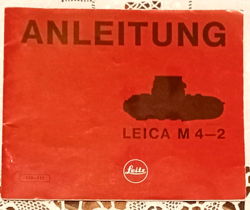 Leica instruction booklet - leica,