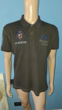 MAGLIA POLO UOMO LA MARTINA COLOR TESTA DI MORO TAGLIA XL SLIM FIT COTONE ELAST.