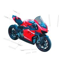 Kit adesivi bianchi design superleggera moto Ducati Panigale V4  "V762"