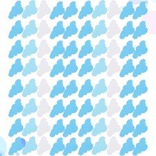 60 pezzi blu e bianco adesivo da parete EVA adesivo da parete adesivo da